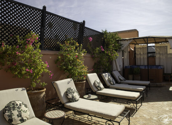 Terrasse riad Marrakech Maroc